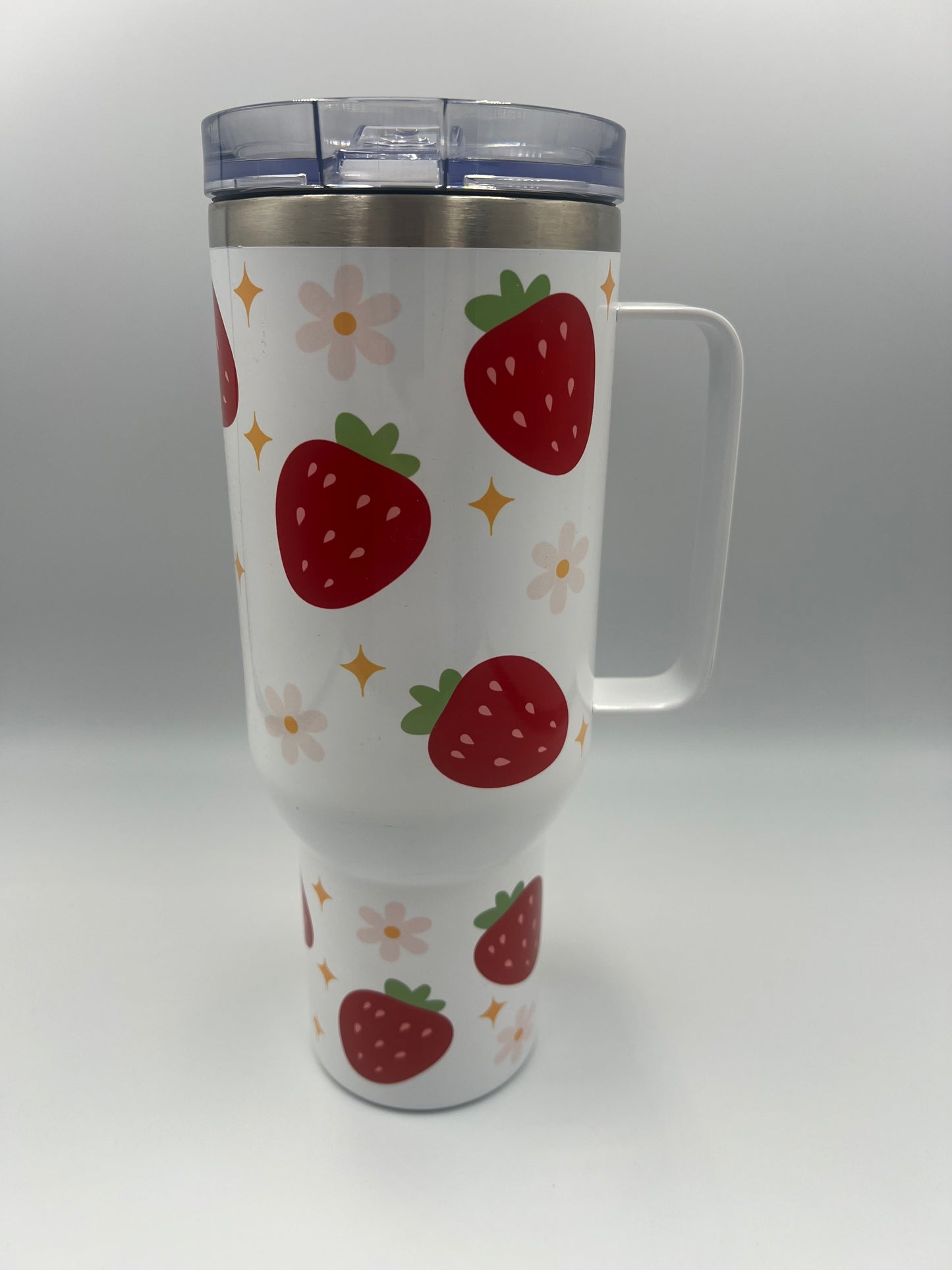 Strawberry & Daisy 40oz Tumbler