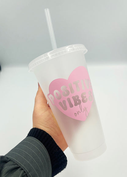 Positive Vibes Heart - Cup