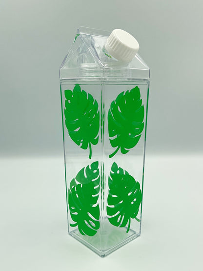 Monstera Leaf Milk Carton