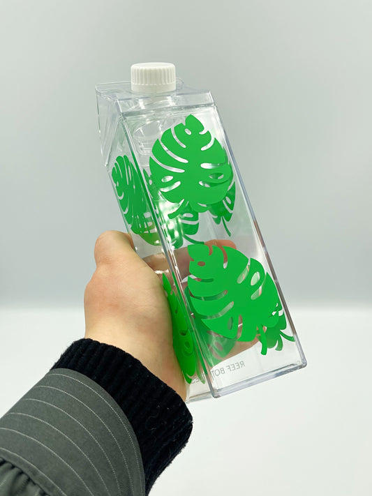 Monstera Leaf Milk Carton