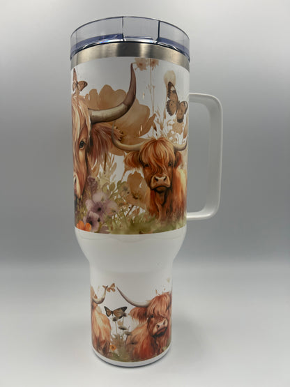 Highland Cow 40oz Tumbler