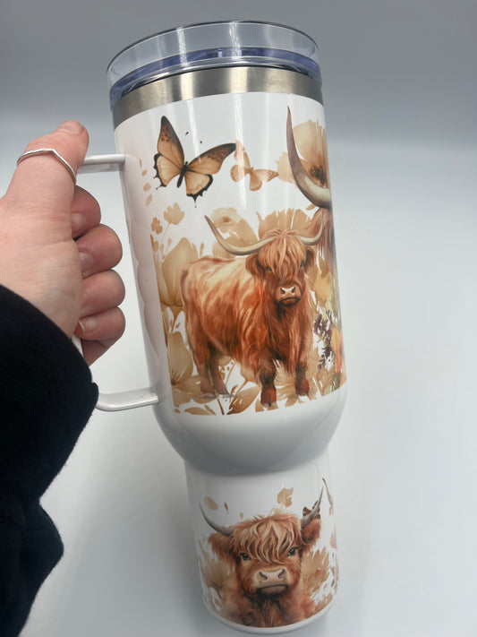 Highland Cow 40oz Tumbler