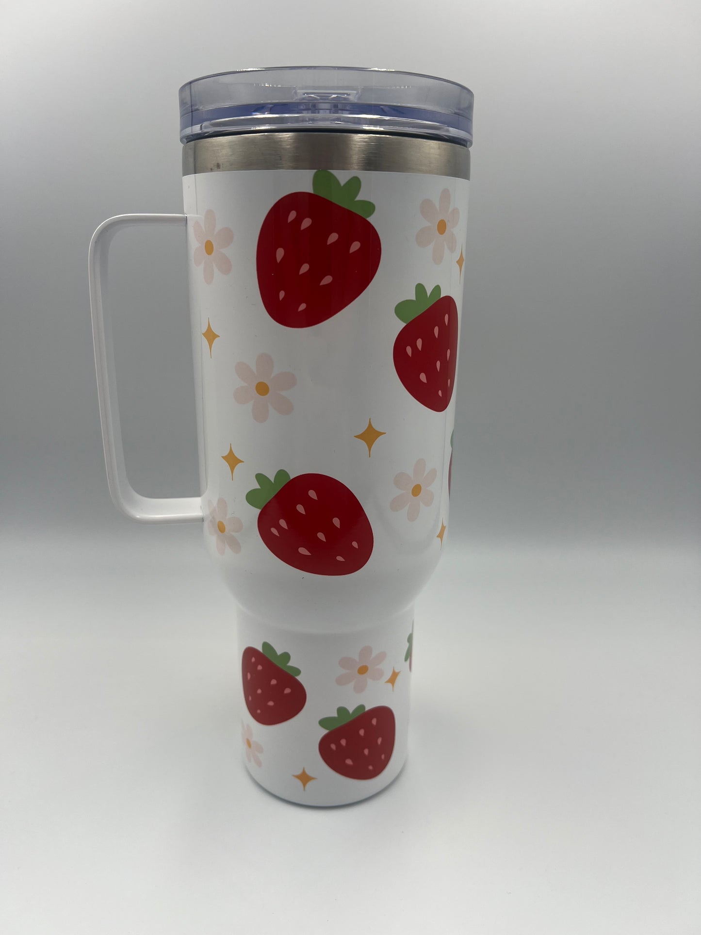 Strawberry & Daisy 40oz Tumbler