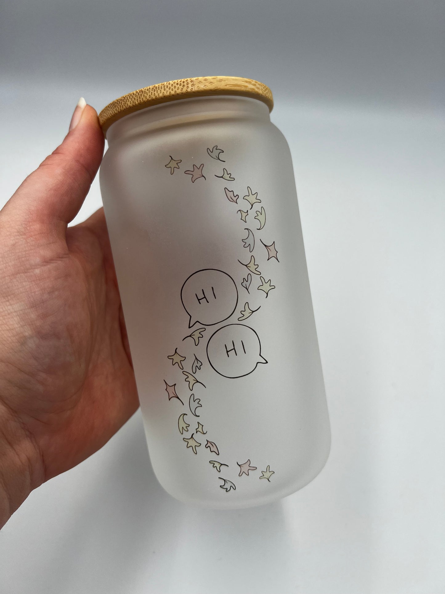 Heartstopper 'Hi Hi' Glass can