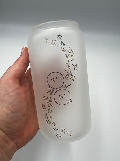 Heartstopper 'Hi Hi' Glass can