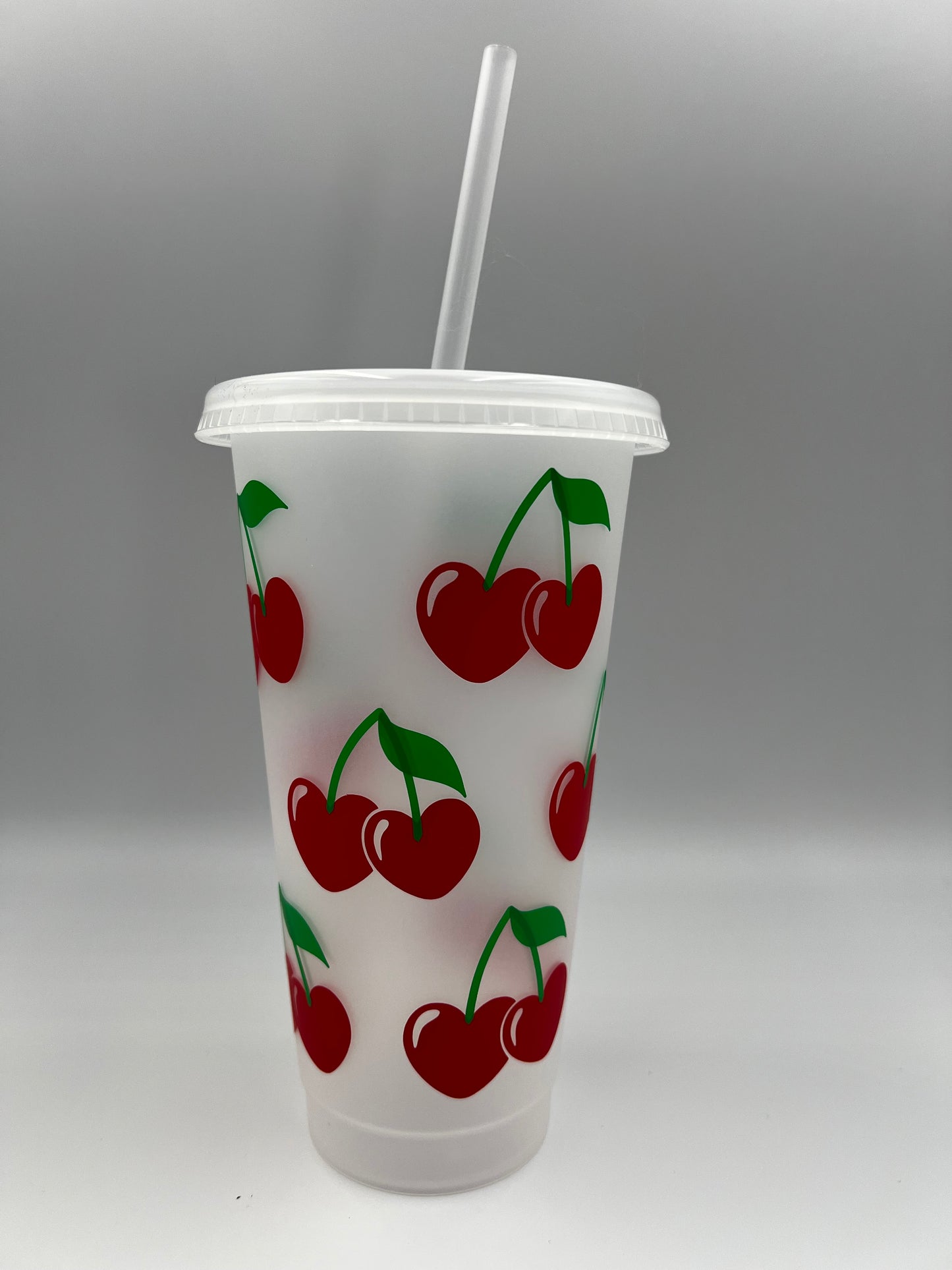 Cherry Love Heart Cold Cup