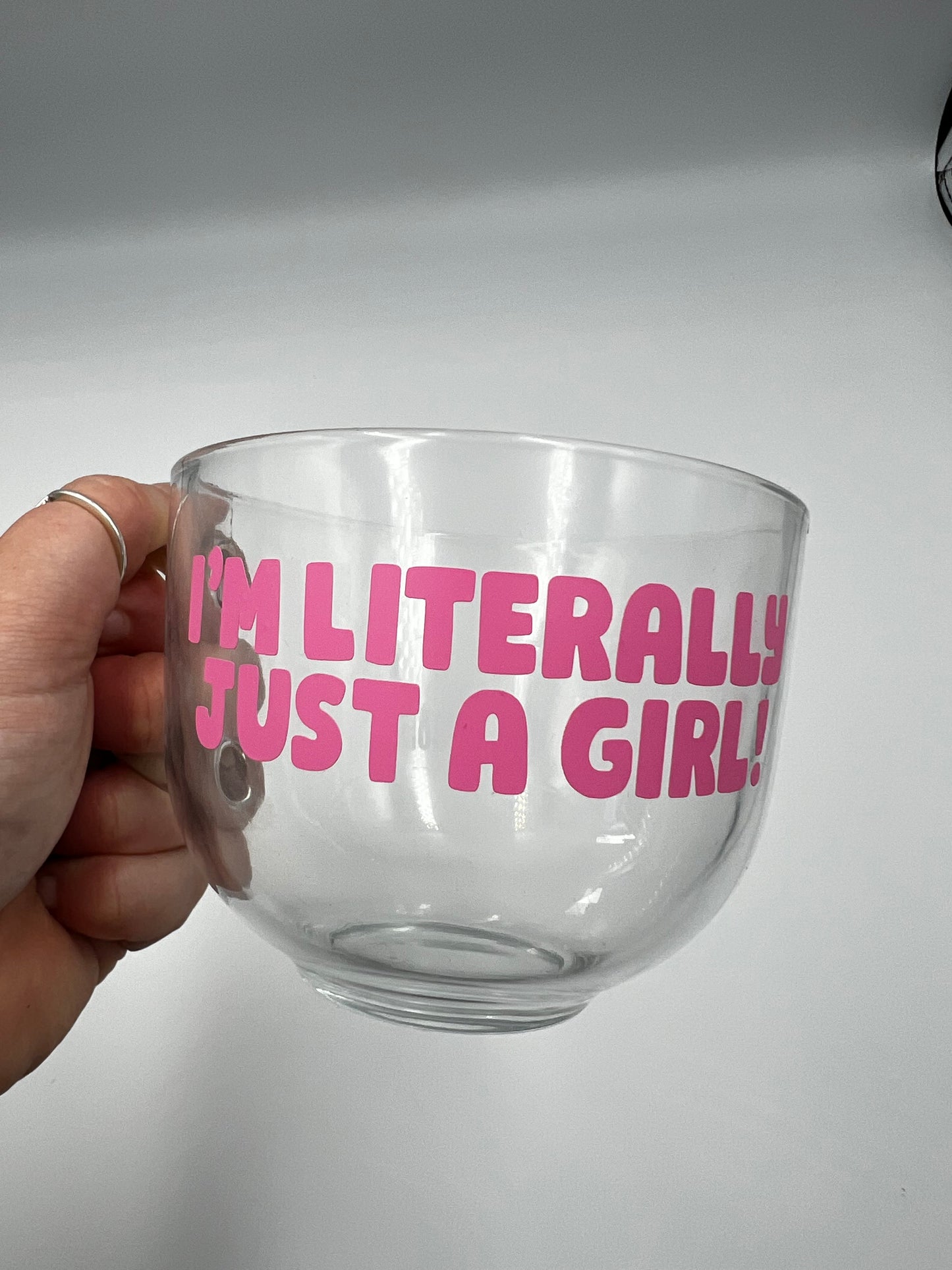 I'm literally just a girl Glass Mug