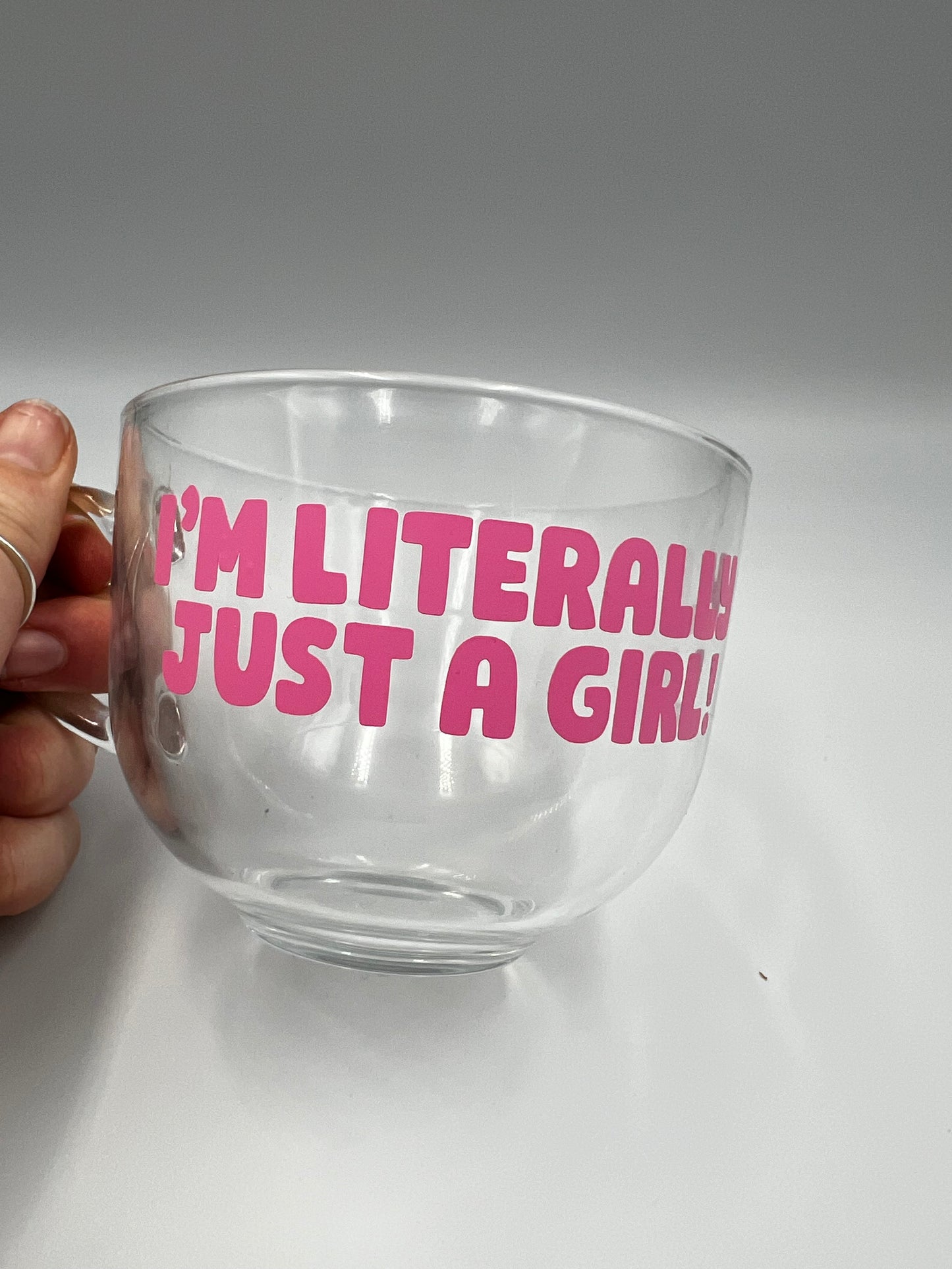 I'm literally just a girl Glass Mug