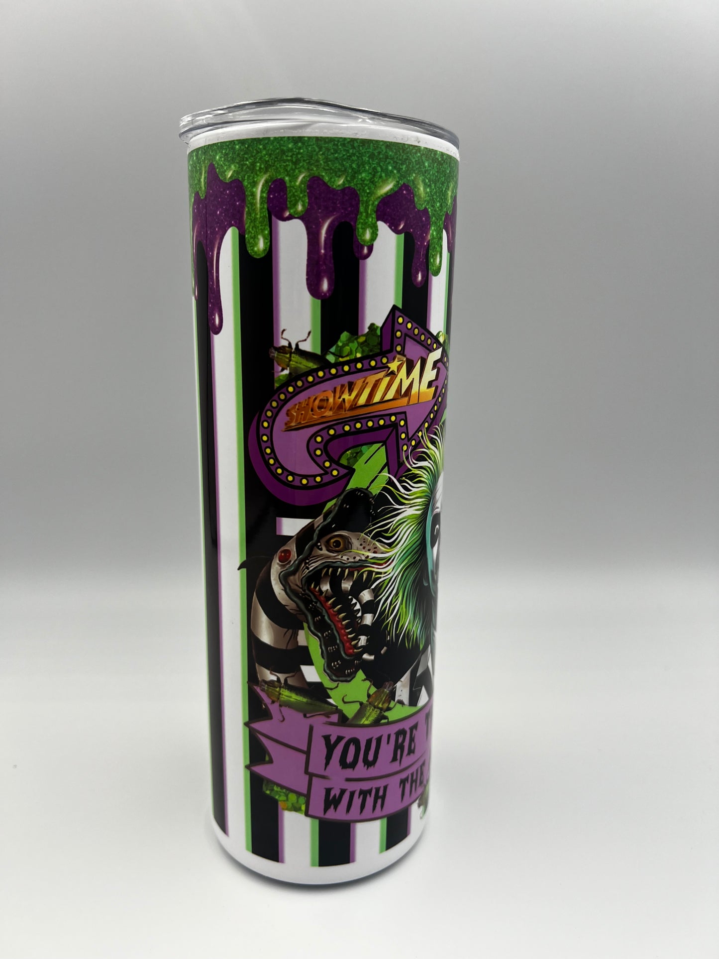 Beetlejuice Inspired Tumbler