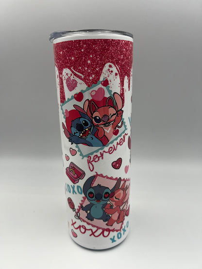 Stitch and Angel Tumbler