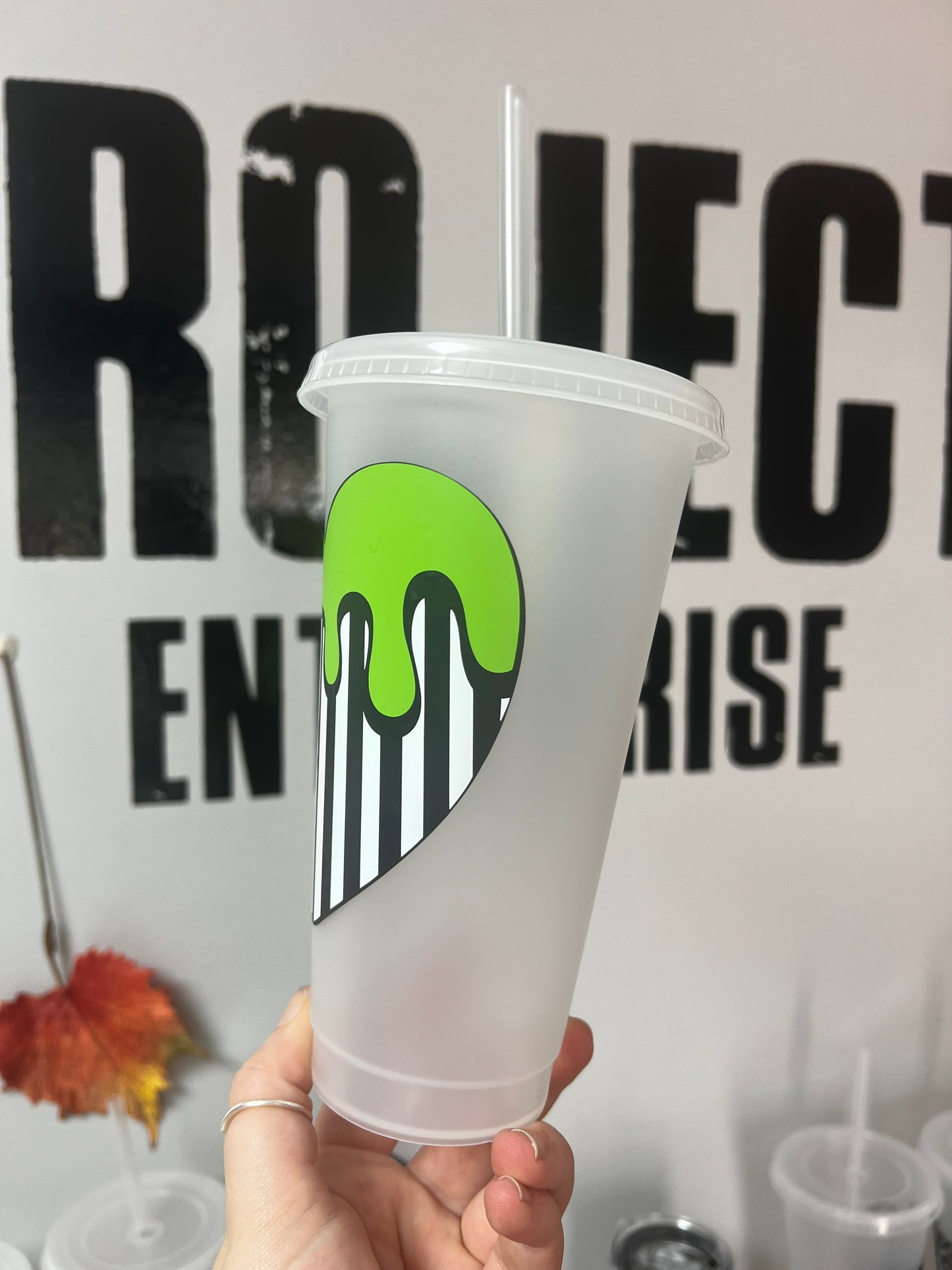 Beetlejuice Inspired Cold cup