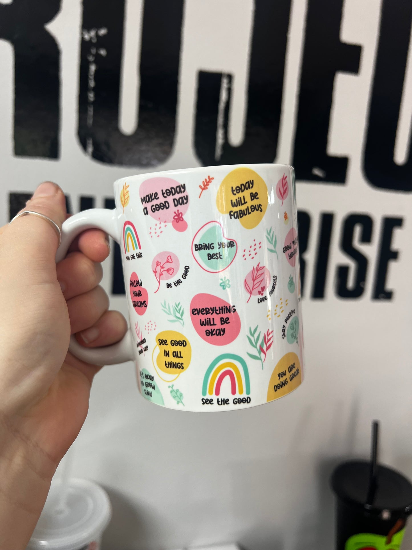 Colourful Positive Affirmation mug