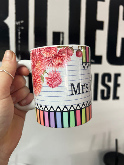 Personalised Teacher Appreciation mug