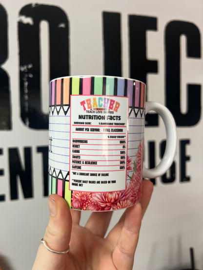 Personalised Teacher Appreciation mug