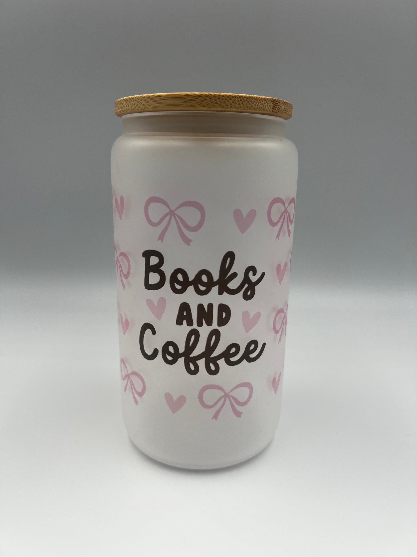 Books and Coffee Glass can