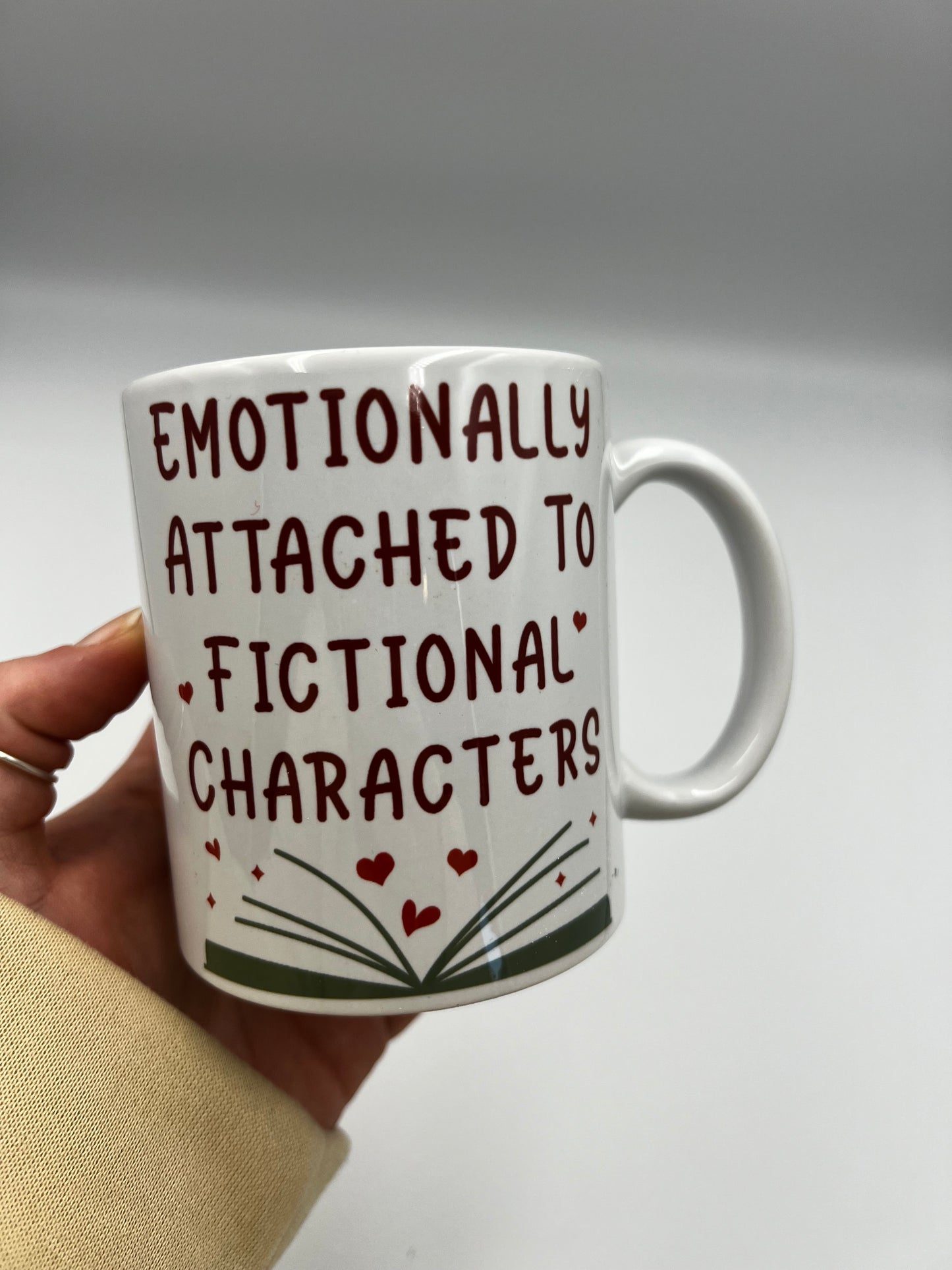 Emotionally attached to fictional characters mug