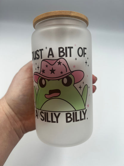 Just a bit of a silly billy, frog glass can