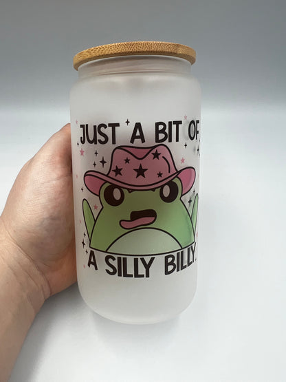 Just a bit of a silly billy, frog glass can