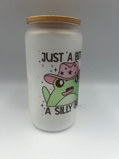 Just a bit of a silly billy, frog glass can