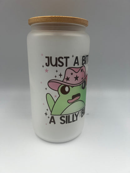 Just a bit of a silly billy, frog glass can