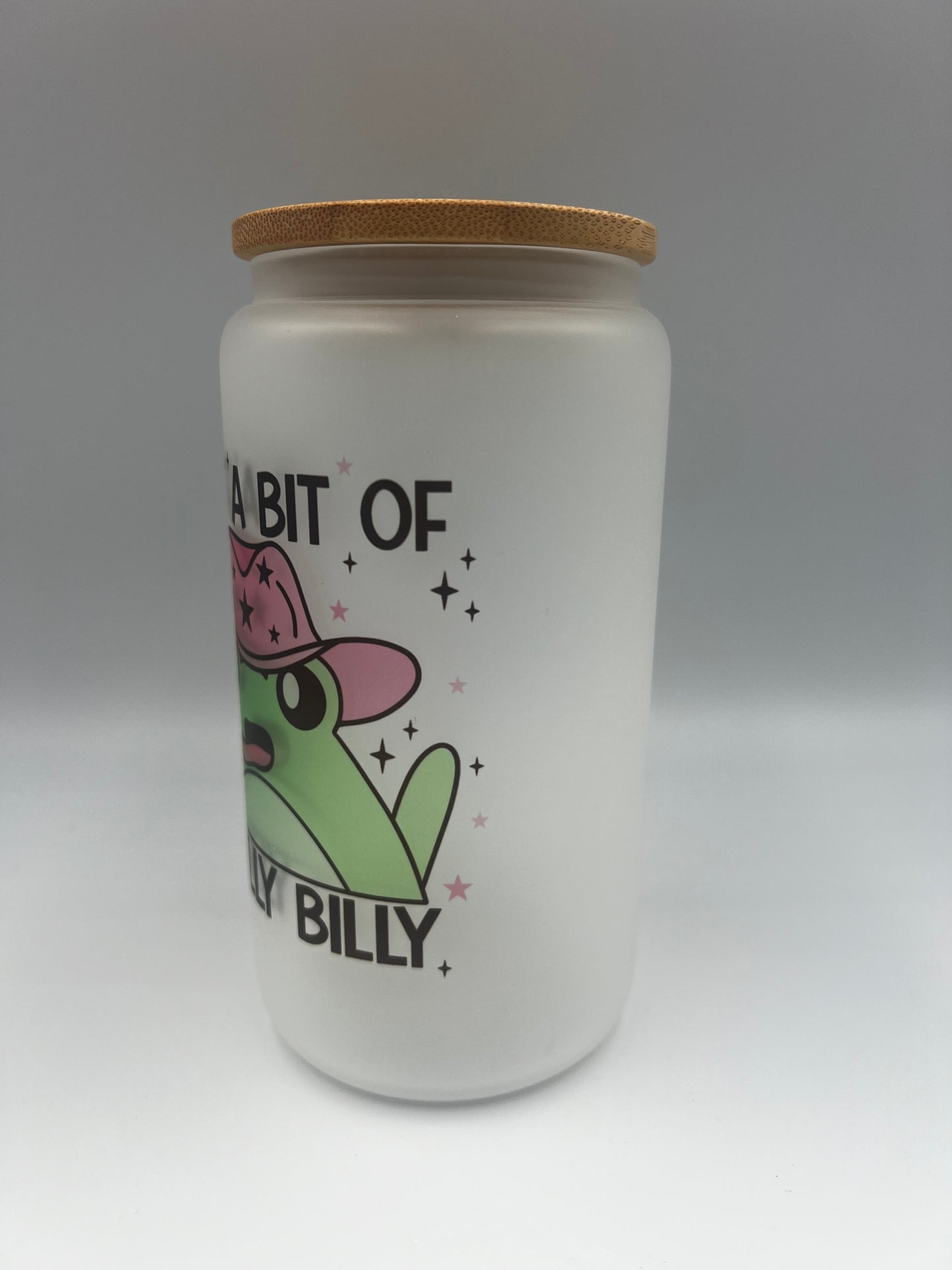 Just a bit of a silly billy, frog glass can
