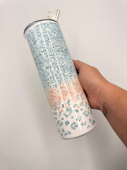 Glitter leopard-Tumbler