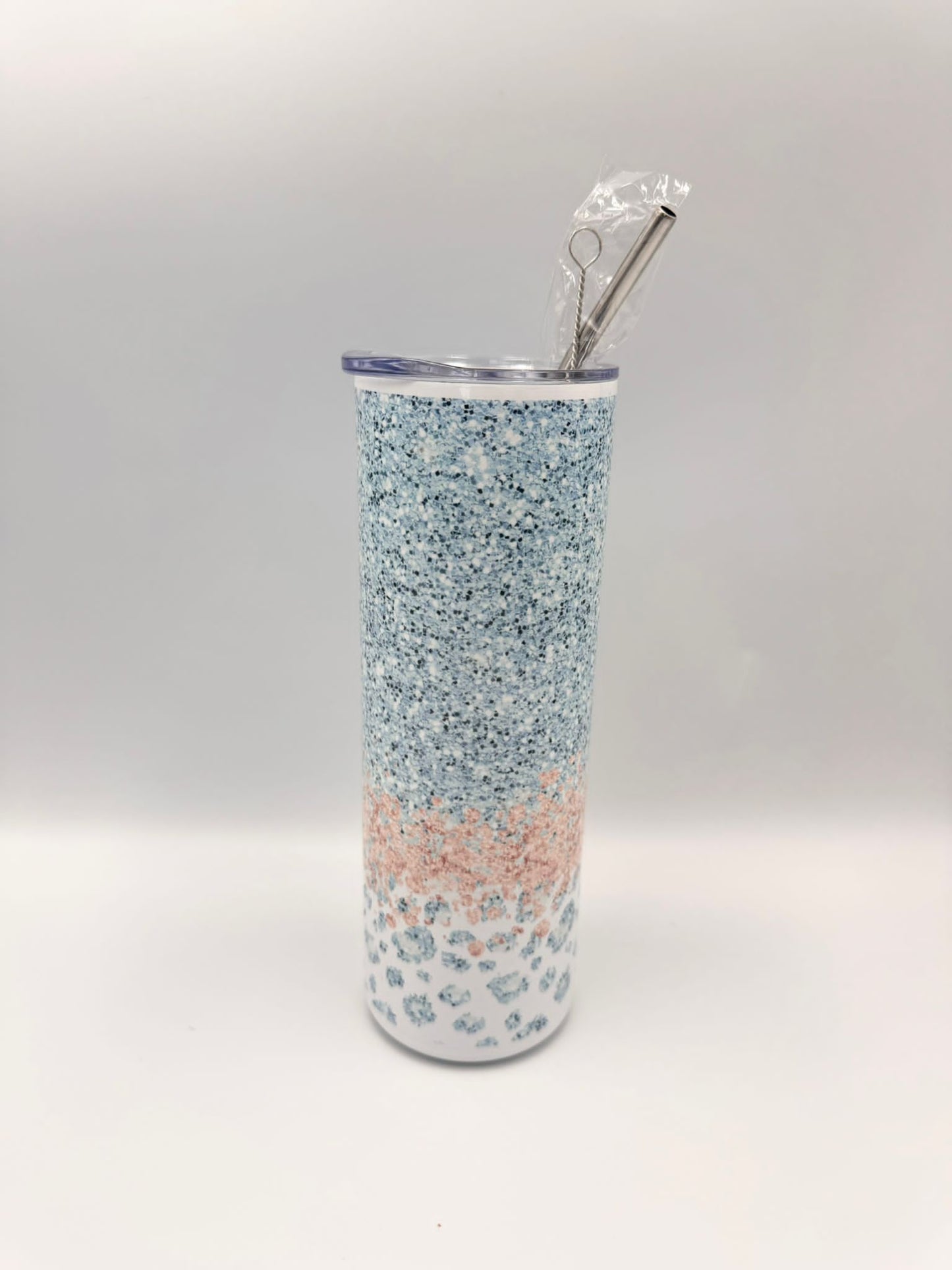 Glitter leopard-Tumbler